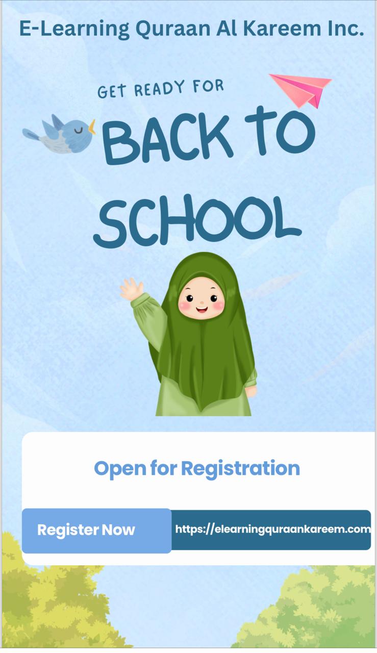 Back to School-Enrollment is now open for the School year 2024-2025. Please contact us for more details.