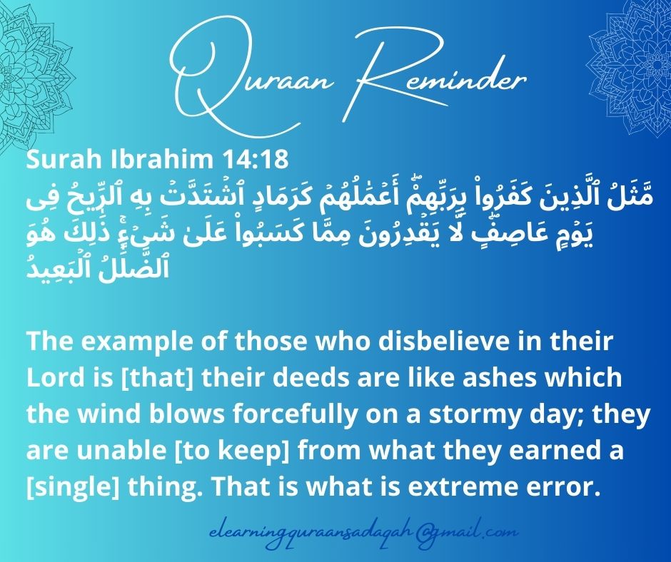 QURAAN REMINDER…